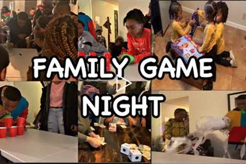 LARGE FAMILY GAME NIGHT |  MINUTE TOO WIN IT | BLACK FAMILY VLOGS