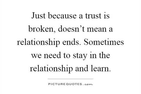 How to Repair Broken Trust in a Relationship