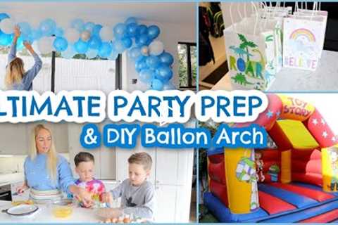 ULTIMATE PARTY PREP DURING A PANDEMIC | KIDS PARTY IDEAS & DIY BALLOON ARCH | Emily Norris