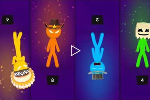 Stickman Party Tournament All Random Funny Minigames 1 2 Player Games 2022 Gameplay iOS