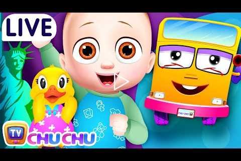 Wheels on the Bus & More Baby Nursery Rhymes & Kids Songs | ChuChu TV Classics LIVE