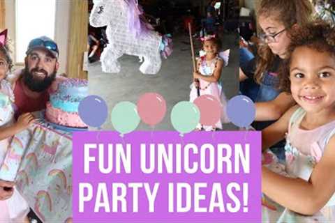 UNICORN THEMED BIRTHDAY PARTY!! 💕🦄 || Unicorn Party Games, Activities + Decor