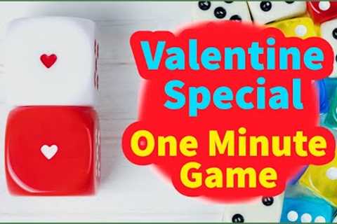 One-minute game for valentine theme parties/ valentine theme games/ kitty party games