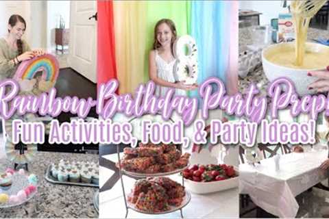 Rainbow Birthday Party Prep! Fun Activities, Food, & Party Ideas for Birthday Party! Eleanor is ..