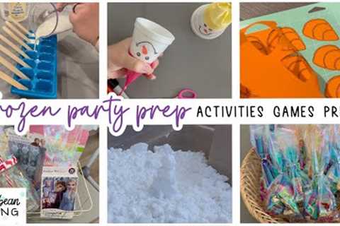 FROZEN THEMED PARTY PREP | Part 2 | THE ACTIVITIES, GAMES & PRIZES