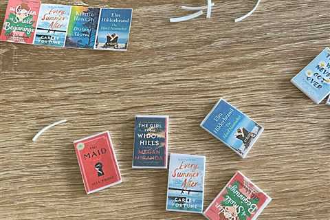 Teacher Gift: DIY Miniature Book Ornaments.