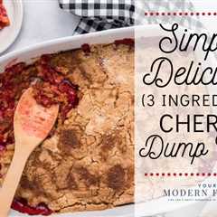 Easy Cherry Dump Cake with 3 ingredients