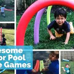 DIY Outdoor Games For Summer | Best Pool Noodle Games For Kids | Outdoor Games For Toddlers and Prek