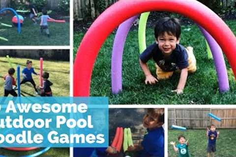 DIY Outdoor Games For Summer | Best Pool Noodle Games For Kids | Outdoor Games For Toddlers and Prek