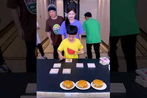 Exciting Elimination Game Challenge, Who Didn''t Get The Hamburger? #Funnyfamily#Partygames